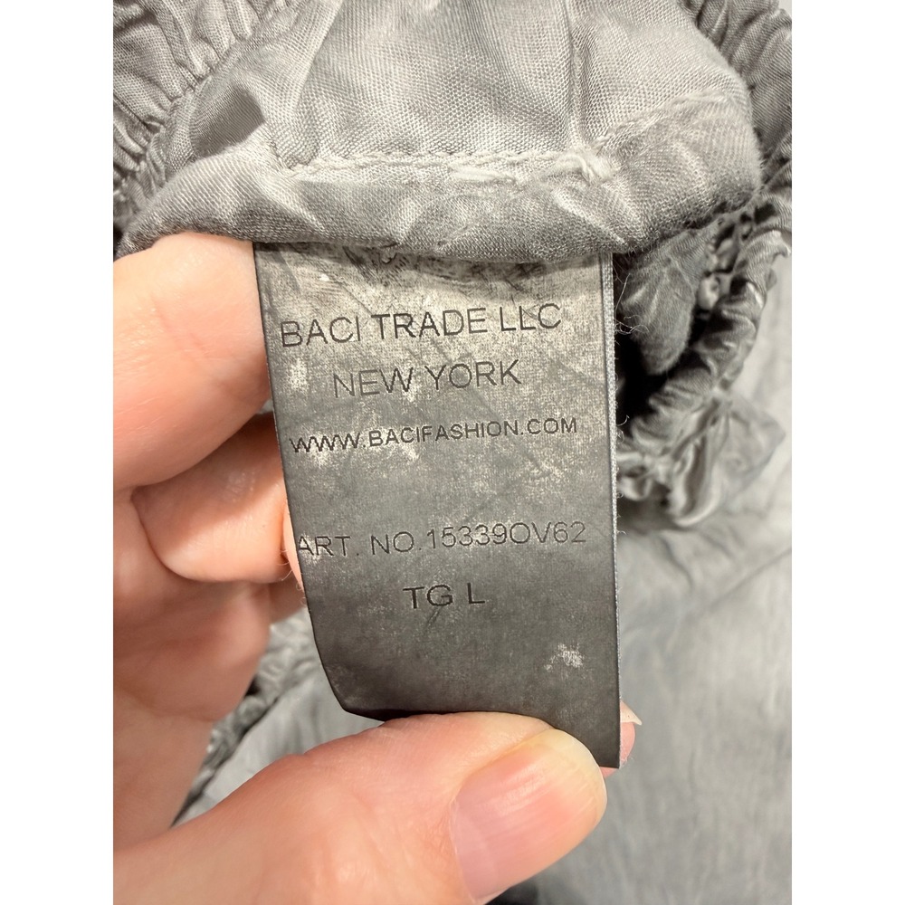 AMICI by Baci Skirt Womens L Gray Lagenlook Avant-Garde Deconstructed minimalist - Picture 7 of 12